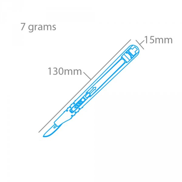 Modelcraft PKN3216-10 Retractable Safety Knife Blade