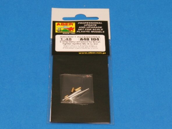 Aber A48 104 E wing (early) armament for British fighter Spitfire Mk.IX to XVI (1:48)