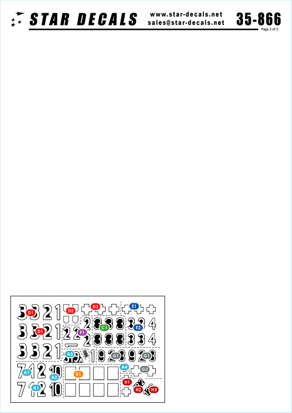 Star Decals 35-866 Hungary 1945 3 1/35