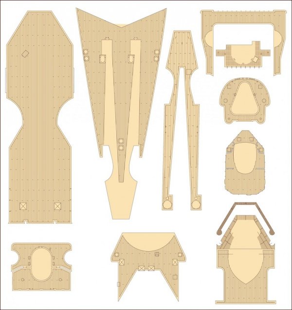 MK1 Design MD-20025 DKM Battleship SCHARNHORST VALUE PACK for Trumpeter 1/200