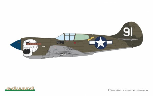 Eduard R0024 Curtiss P-40 K Warhawk - Dual Combo / The Royal Class 1/48