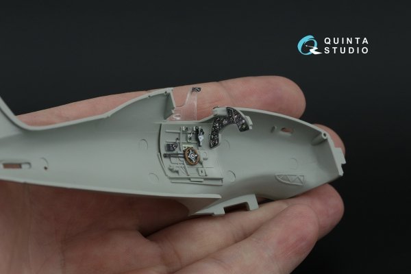 Quinta Studio QD48466 Macchi MC.200 Saetta (Early) 3D-Printed coloured Interior on decal paper (Italeri) 1/48