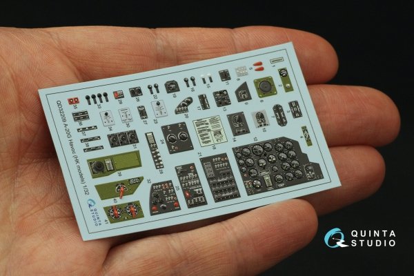Quinta Studio QD32209 A-20G Havoc 3D-Printed coloured Interior on decal paper (HK Models) 1/32