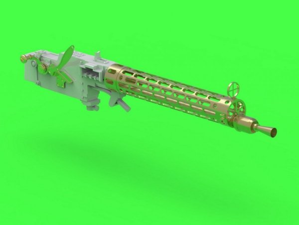 Master AM-32-121 Niemiecki karabin maszynowy z I w.św. Spandau LMG 8/15 (2szt.) (elementy żywiczne, toczone i fototrawione) 1/32