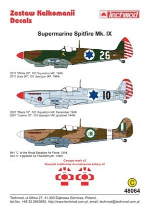 Techmod 48064 - Supermarine Spitfire Mk.IX (1:48)