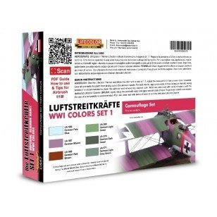 Lifecolor CS57 Acrylic paint set German Aircraft WWI 6x22ml