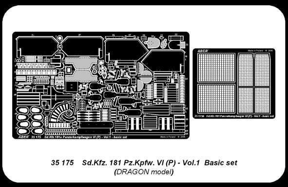 Aber 35175 Sdkfz.181 Pzkpfw.VI (P) vol.1 - Basic set (1:35)