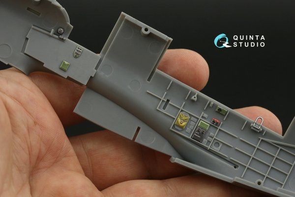 Quinta Studio QDS-48423 Fairey Fulmar Mk.I 3D-Printed &amp; coloured Interior on decal paper (Trumpeter) (Small version) 1/48