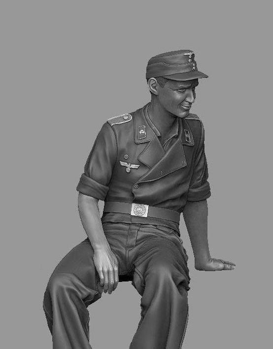 Panzer Art FI35-123 StuG gunner at rest 1/35