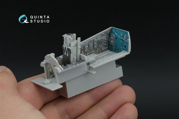 Quinta Studio QD48598 F-15A/F-15C Early/F-15J Early 3D-Printed &amp; coloured Interior on decal paper (Hasegawa) 1/48
