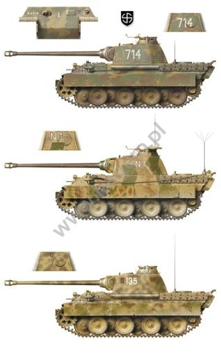 Kagero 15031 Pz.Kpfw. V Panther In Attack &amp; Defence (kalkomania) PL/EN