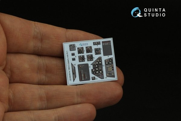 Quinta Studio QD48289 Ar 196A-3 3D-Printed &amp; coloured Interior on decal paper (Italeri) 1/48
