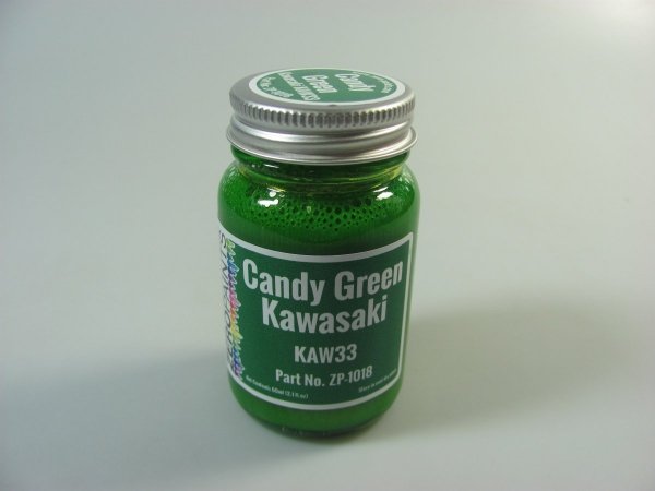 Zero Paints ZP-1018KAW33 CANDY GREEN for Tamiya Kawasaki Ninja ZX-12R Kit 60ml