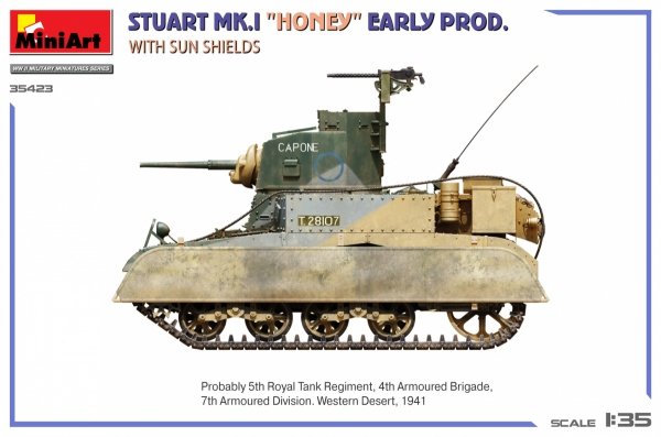 MiniArt 35423 Stuart Mk.I “Honey” Early Prod. w/Sun Shields 1/35