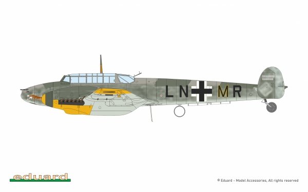 Eduard 7084 Bf 110F ProfiPack Edition 1/72