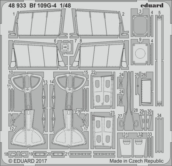 Eduard 48933 Bf 109G-4 EDUARD 1/48
