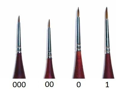 Italeri 52251 Sable Hair Pędzel z włosia 000