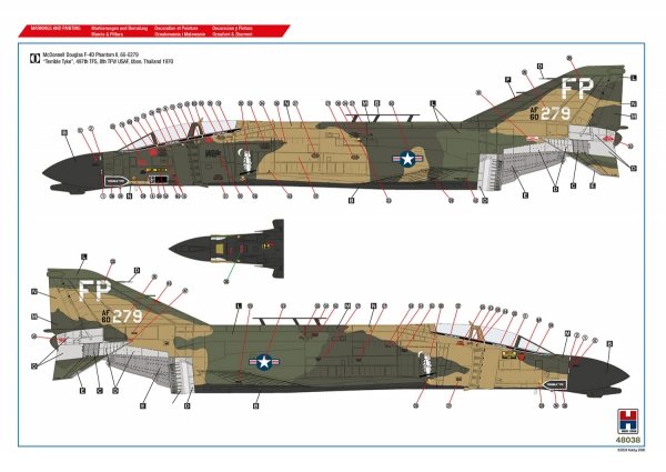 Hobby 2000 48038 Vietnam Aces vol.2 ( ACADEMY + CARTOGRAF + MASKI ) 1/48