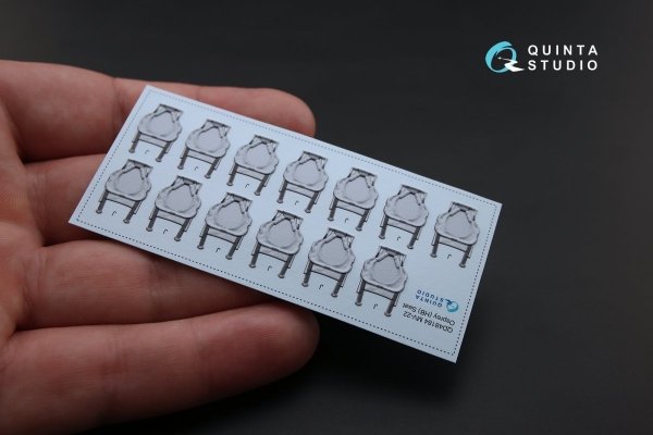 Quinta Studio QR48005 MV-22 Osprey folded seats (26 pcs) (for Hobby Boss kit) 1/48