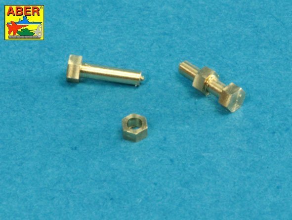 Aber 16110 Turned imitation of Hexagonal bolts &amp;amp;amp;amp;amp;amp; nuts 1,6 x 4,0 mm x 15 pcs. And 1,6mm nuts x 10 pcs. (1:16)