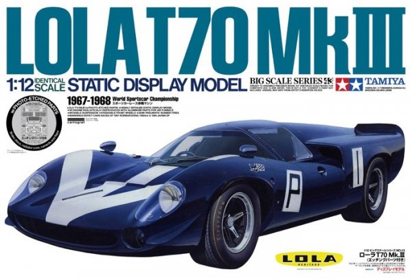Tamiya 12043 Lola T70 MK III W/Photo-Etched Parts (1:12)