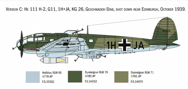 Italeri 1436 HEINKEL HE111H 1/72