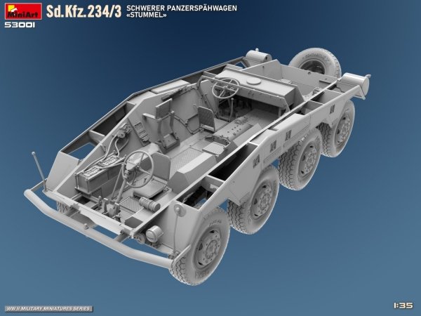 MiniArt 53001 Sd.Kfz.234/3 SCHWERER PANZERSPAHWAGEN STUMMEL 1/35