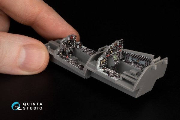 Quinta Studio QD48371 F-4E with DMAS 3D-Printed &amp; coloured Interior on decal paper (Meng) 1/48