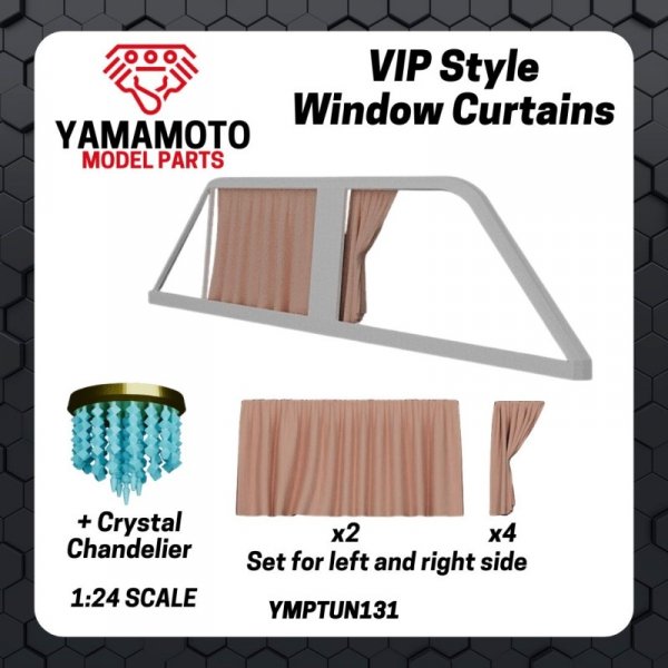 Yamamoto YMPTUN131 VIP Style Window Curtains 1/24