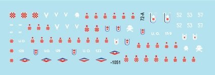 Star Decals 72-A1051 Balkan WW2 # 1. Croatia in WW2. Ustache/Ustacha tanks 1/72