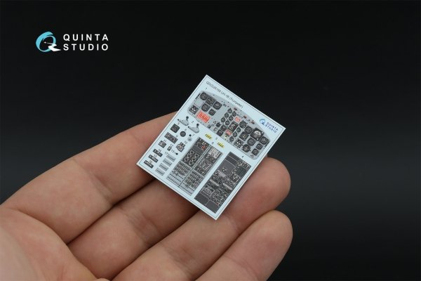 Quinta Studio QDS-35158 UH-1B 3D-Printed &amp; coloured Interior on decal paper (Trumpeter) (Small version) 1/35