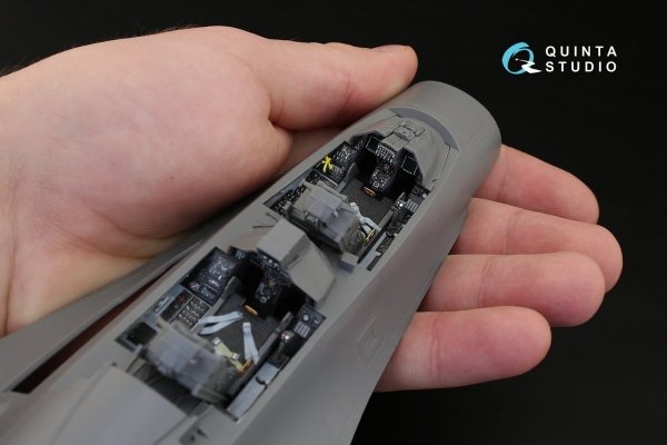 Quinta Studio QD32031 F-16I 3D-Printed &amp; coloured Interior on decal paper (for Academy kit) 1/32