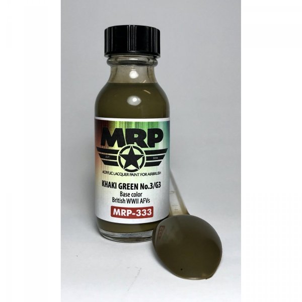 MR. Paint MRP-333 KHAKI GREEN No.3 British WWII AFV 30ml
