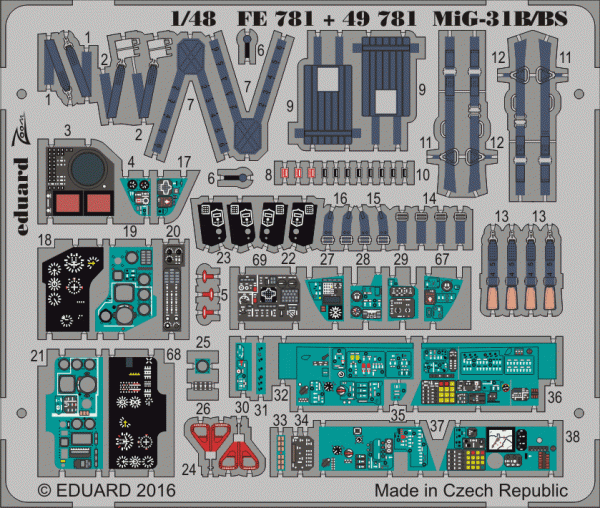 Eduard FE781 MiG-31B/ BS 1/48 AMK