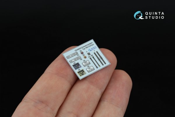 Quinta Studio QD+48553 Schwimmwagen type 166 3D-Printed &amp; coloured Interior on decal paper (Tamiya) (with 3D-printed resin parts) 1/48