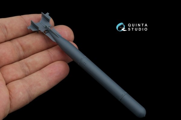  Quinta Studio QT48076 Italian WWII aircraft torpedo F200-450 (all kits) 1/48