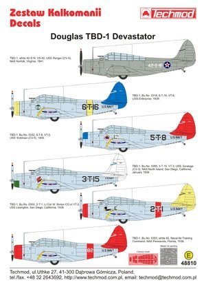 Techmod 48810 - Douglas TBD-1 Devastator (1:48)