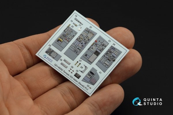 Quinta Studio QDS+48262 Tornado IDS Italian 3D-Printed coloured Interior on decal paper (Revell) (small version) (with 3D-printed resin parts) 1/48