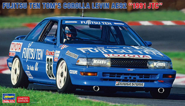 Hasegawa 20492 Fujitsu Ten Tom's Corolla Levin AE92 &quot;1991 JTC&quot; 1/24