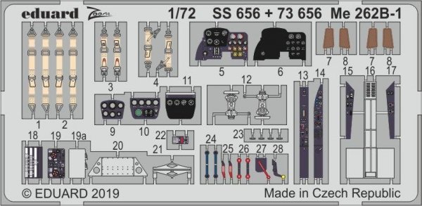 Eduard SS656 Me 262B-1 1/72 AIRFIX