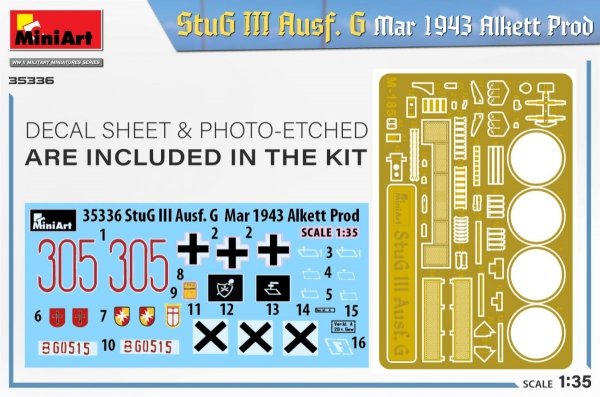 Mini Art 35336 StuG III Ausf. G Mar 1943 Alkett Prod 1/35