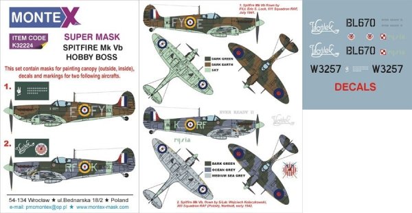 Montex K32224 SPITFIRE MK Vb 1/32