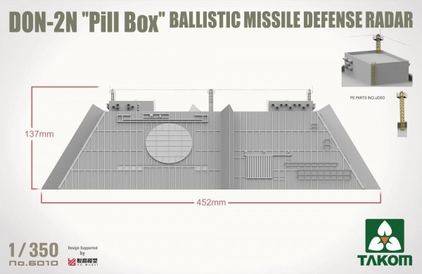 Takom 6010 DON-2N Pill box Ballistic Missile Defence Radar 1/350