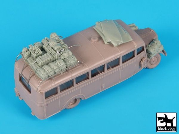 Black Dog T72102 Opel Blitz Omnibus accessories set for Roden 1/72