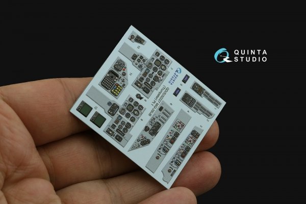Quinta Studio QDS-32227 MiG-29UB 3D-Printed &amp; coloured Interior (Trumpeter) (Small version) 1/32