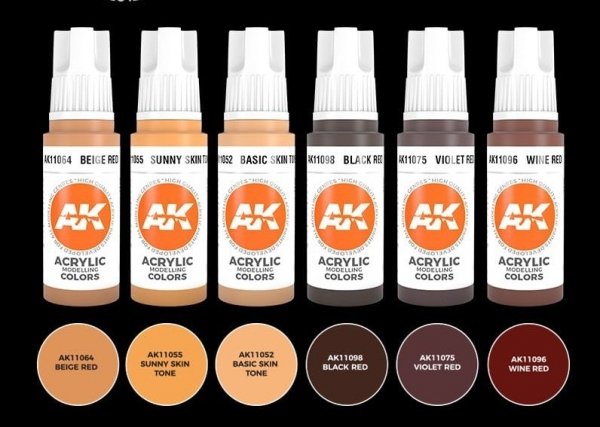 AK Interactive AK11603 3G HUMAN FLESH TONES