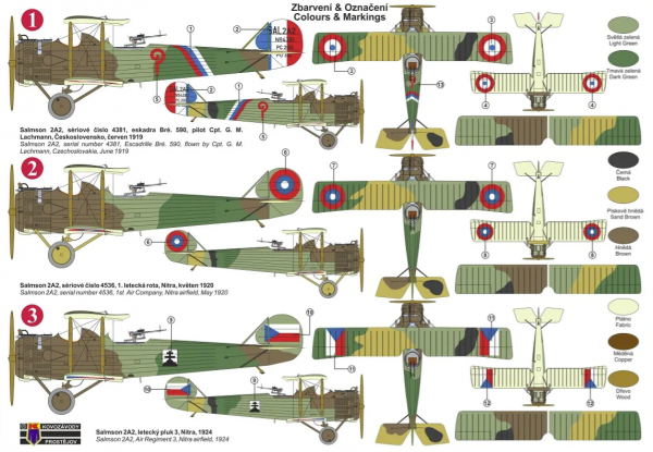 Kovozavody Prostejov KPM0324 Salmson Sal.2A2 „Czechoslovakia“ 1/72