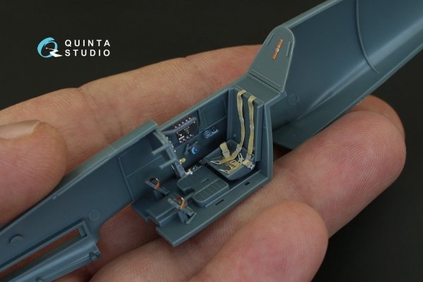 Quinta Studio QD48083 Bf 109F-2/F-4 3D-Printed &amp; coloured Interior on decal paper (for Eduard kit) 1/48