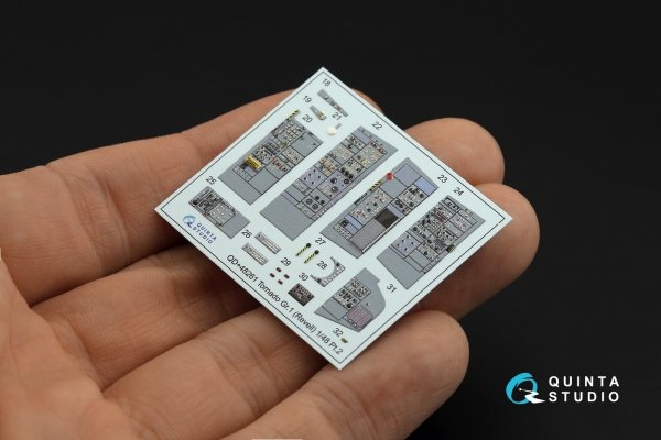 Quinta Studio QDS+48261 Tornado GR.1 3D-Printed coloured Interior on decal paper (Revell) (small version) (with 3D-printed resin parts) 1/48