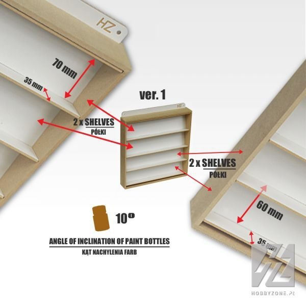 Hobby Zone HZ-x3 ver.2 Paint Hanger (26mm - bottle size)